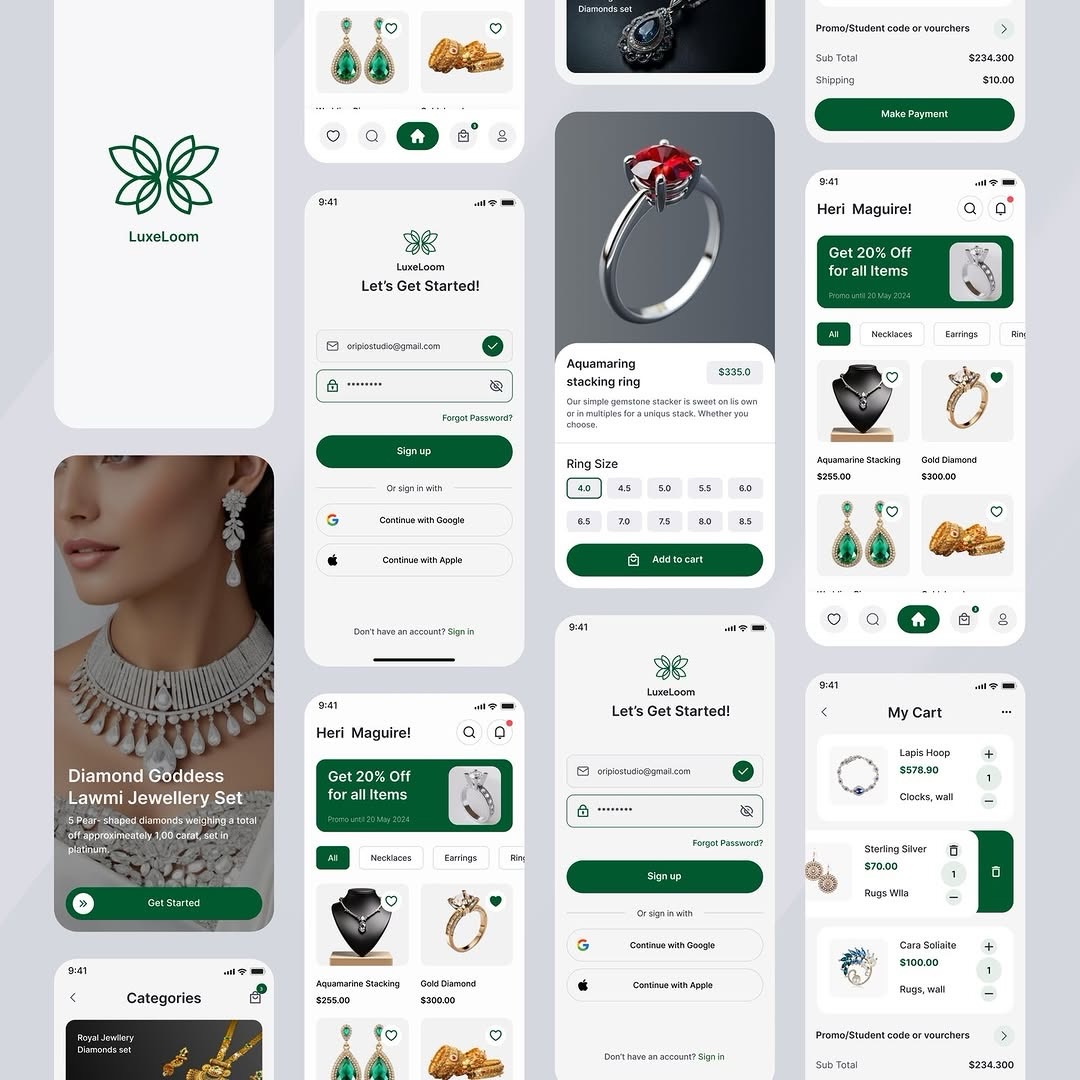 Jewelry App Design Full