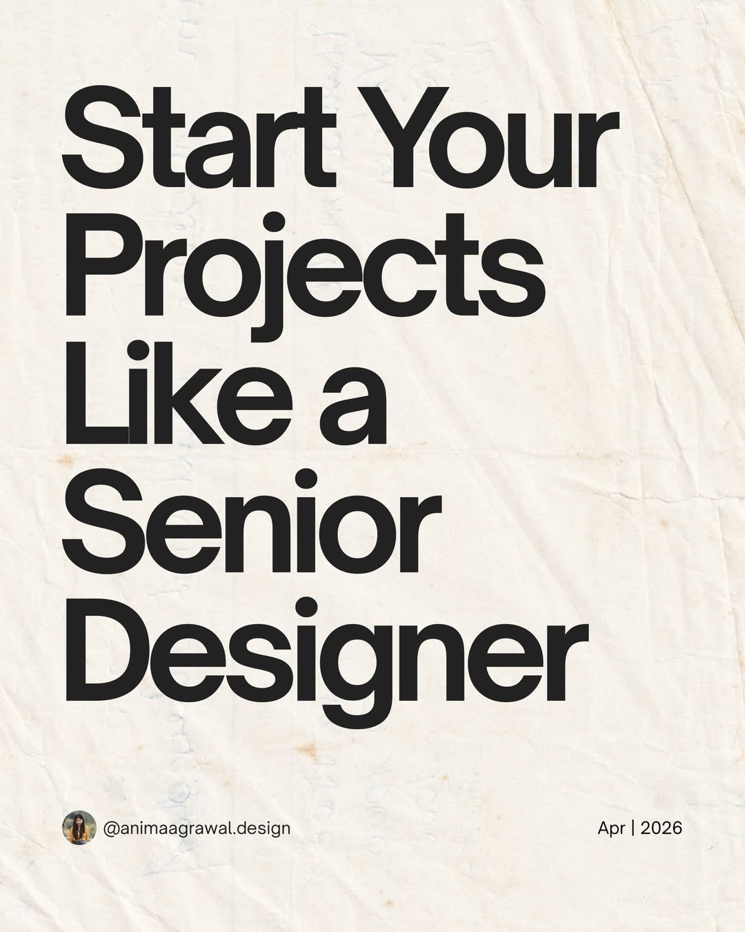 Start your projects like a senior designer 👀
