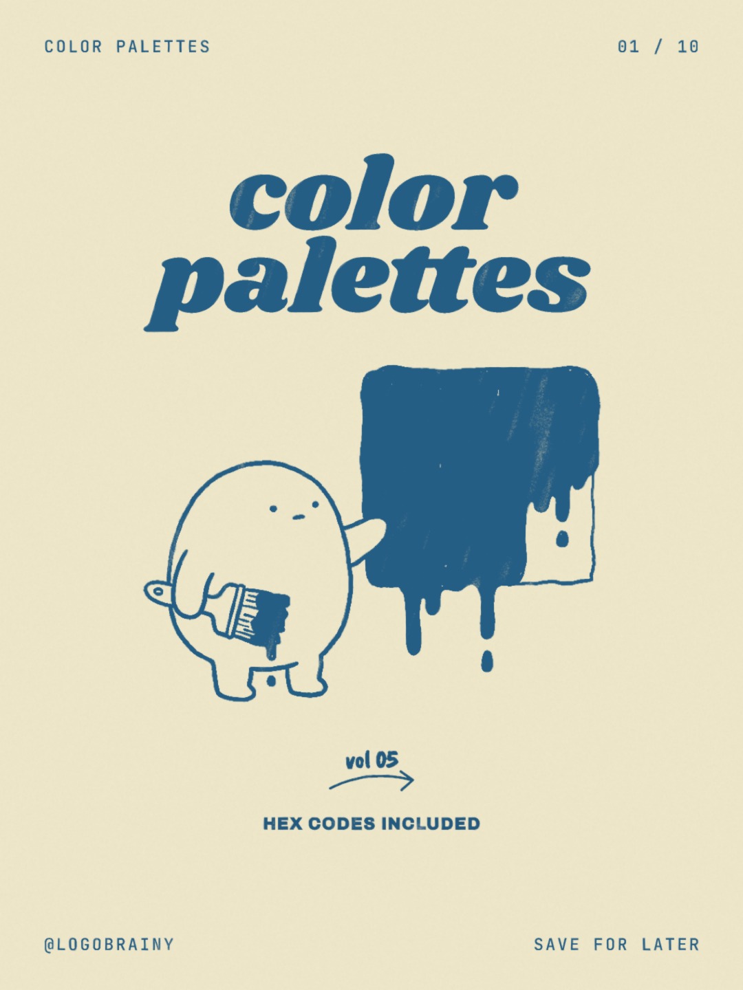 Logo Brainy: A loud colour needs two quiet friends