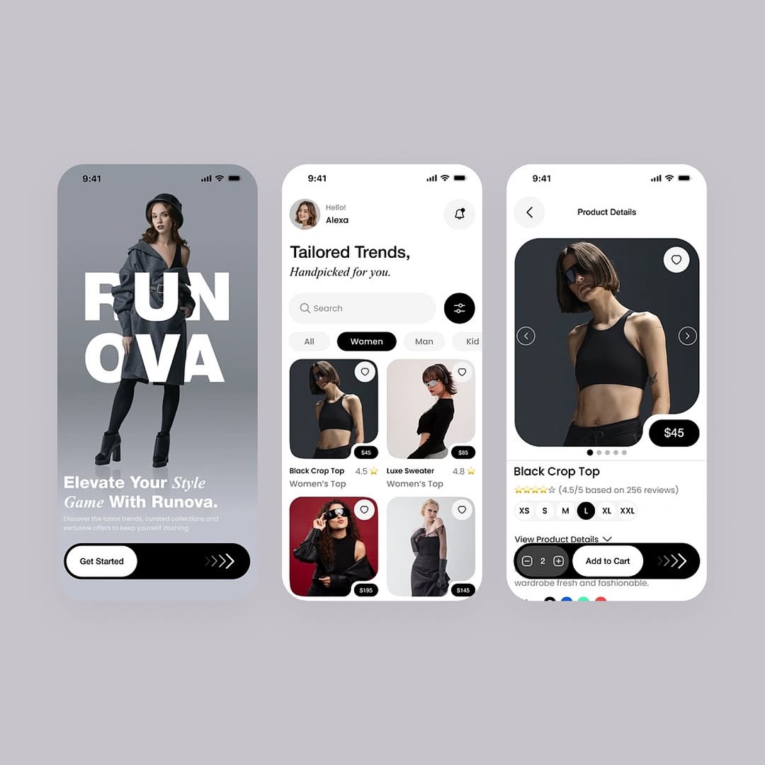 Fashion Ecommerce App Design!❤