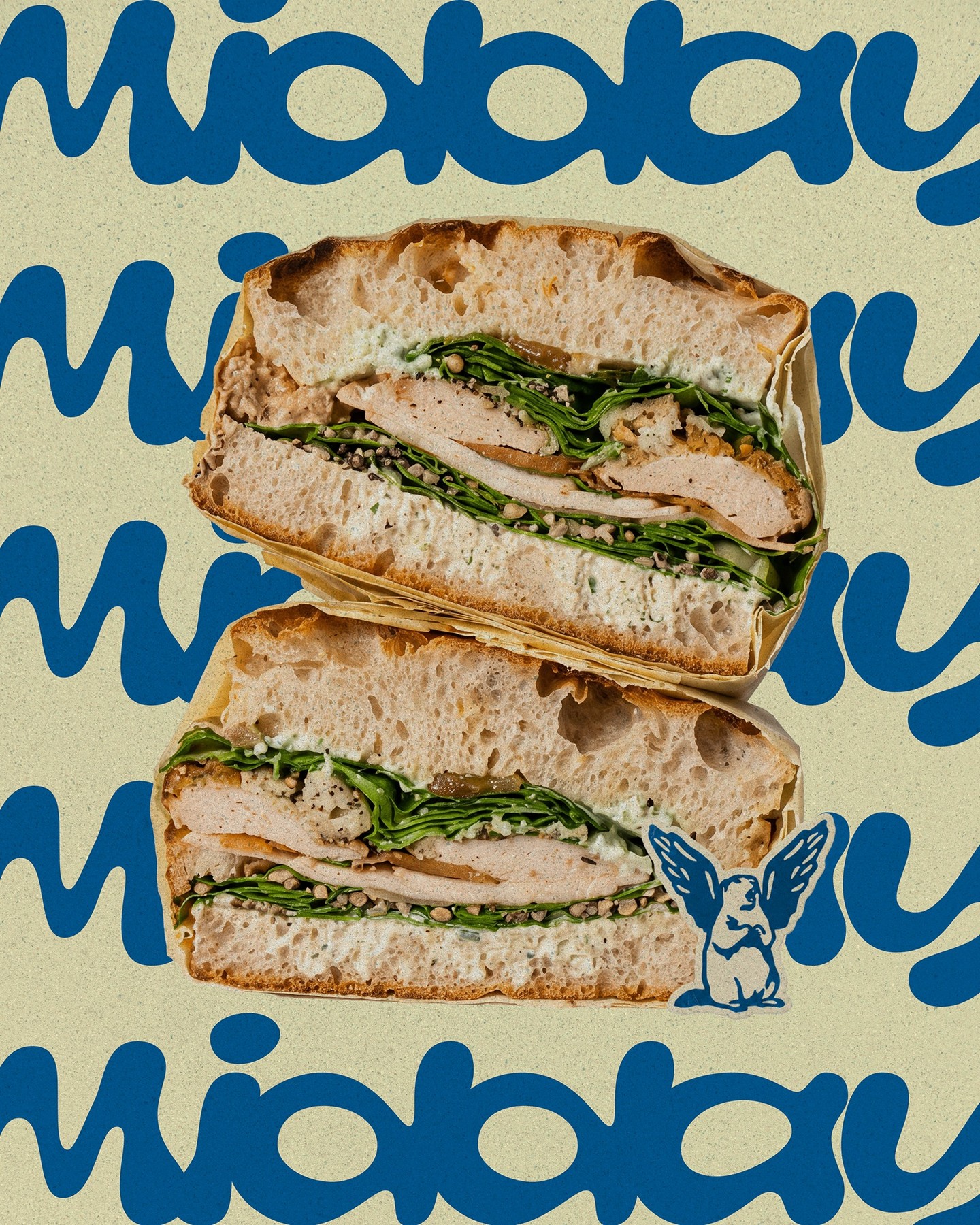 Instead of a typical food mascot, a