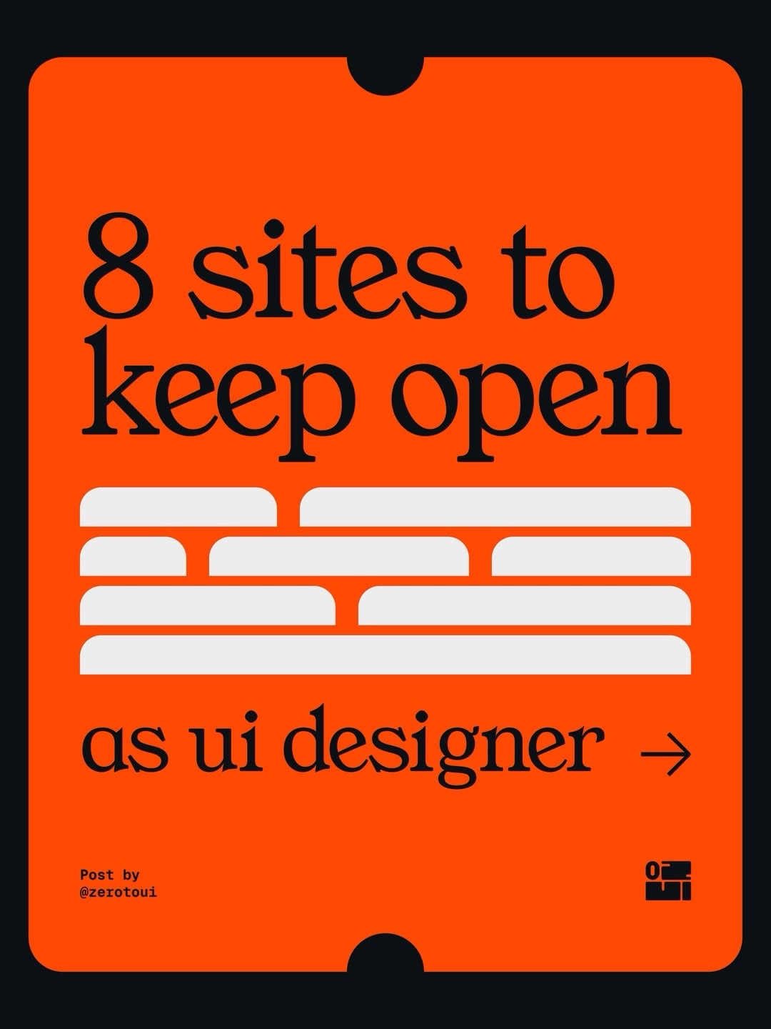 8 sites. Every part of a UI covered