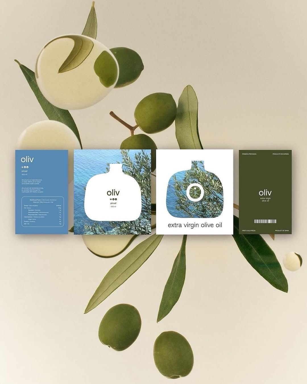 Oliv 🫒 A timeless identity that bottles the Mediterranean in pure form