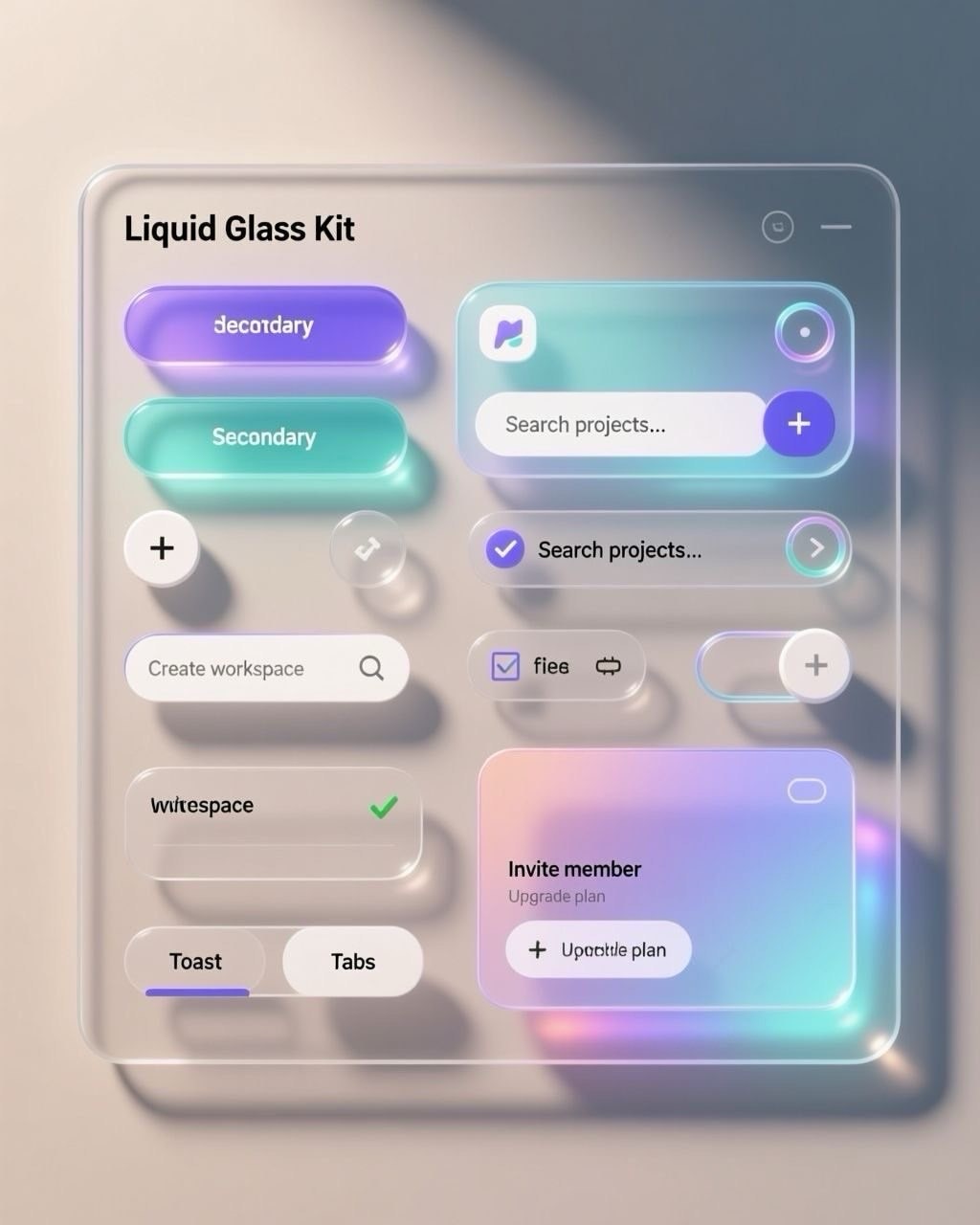 Glassmorphism Button