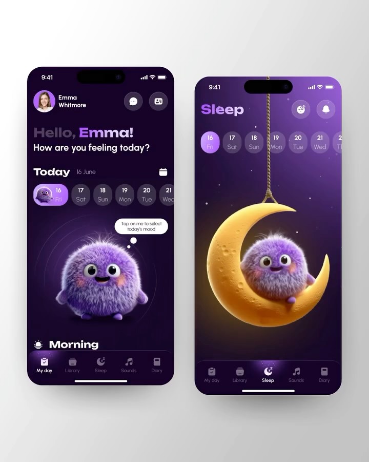 🇺🇸 Mobile inspiration — Mood Tracker