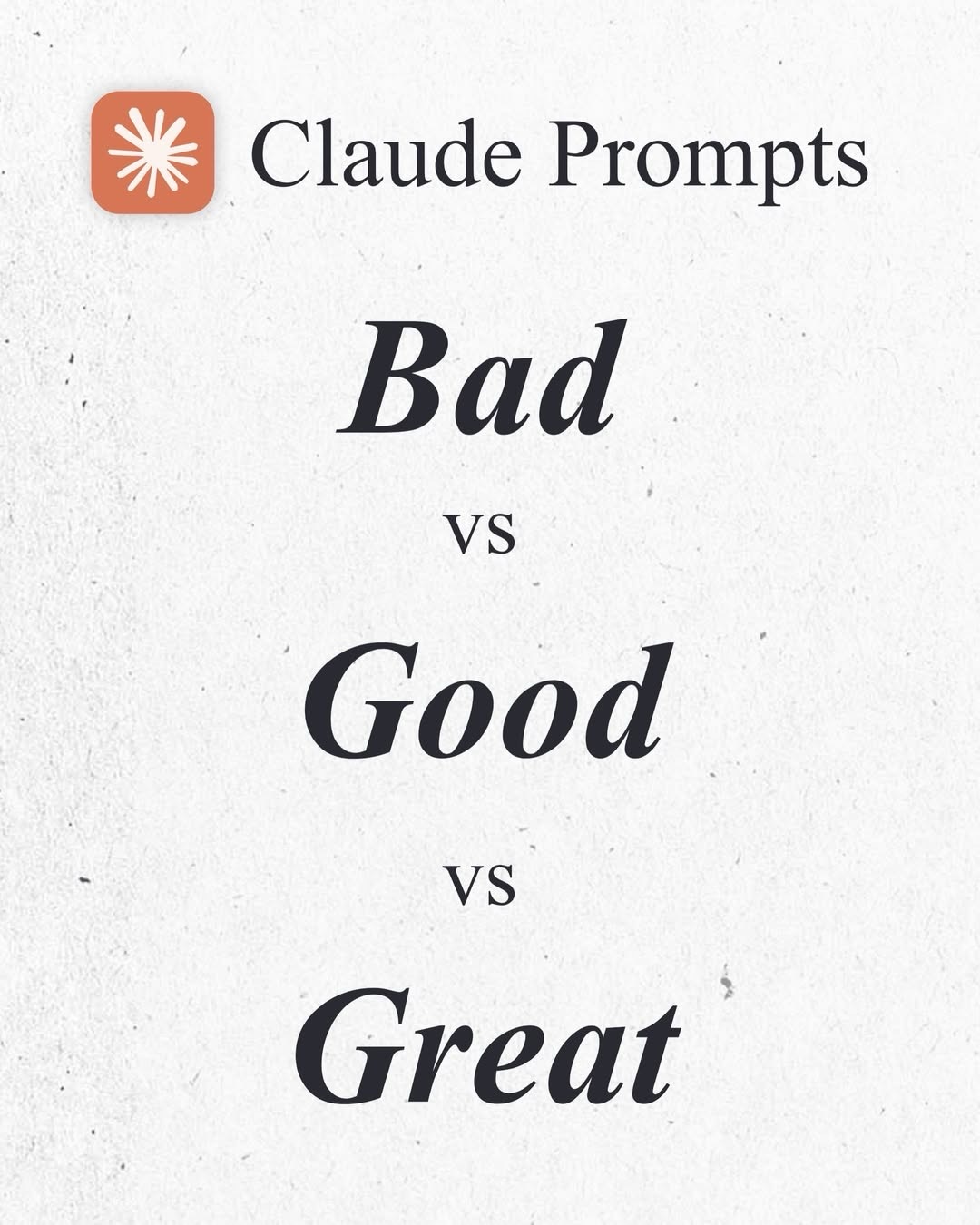 Send this to someone who can’t master AI prompting..