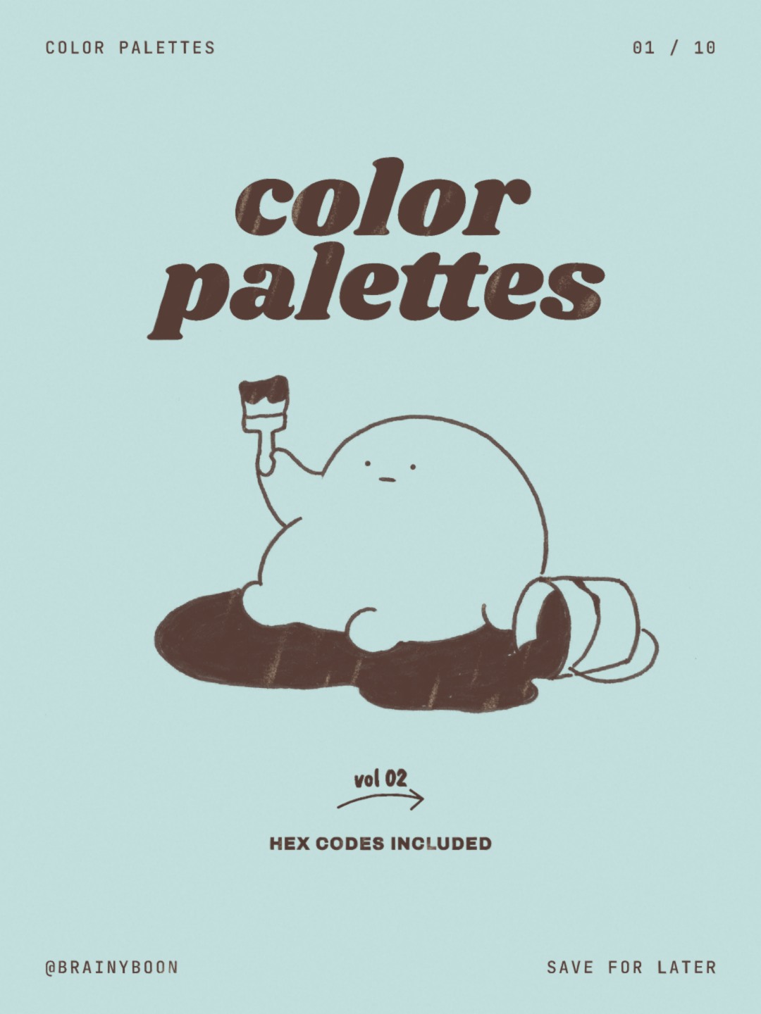 Brand Brainy: Cool palettes, three roles each