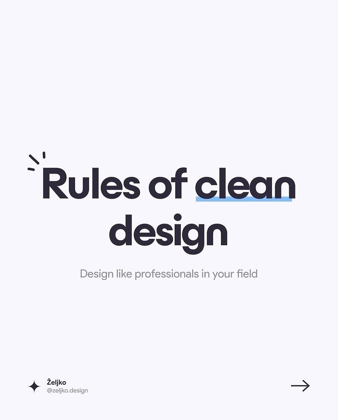 ⚡ Rules of clean design