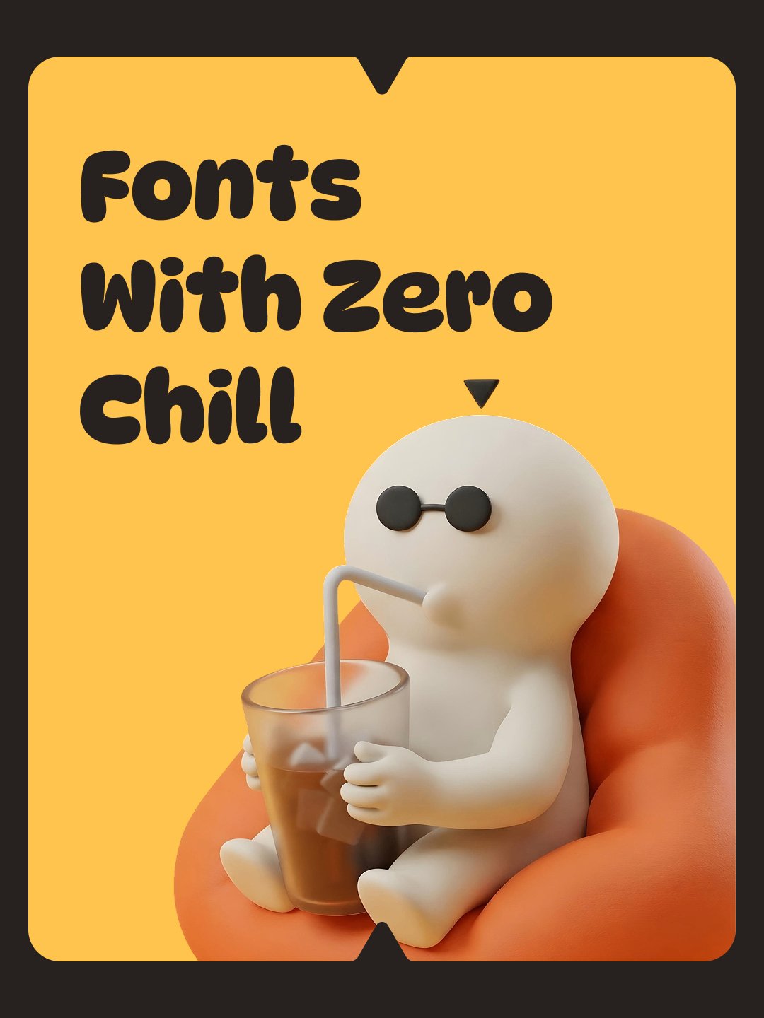 Logo Brainy: Fonts with zero chill