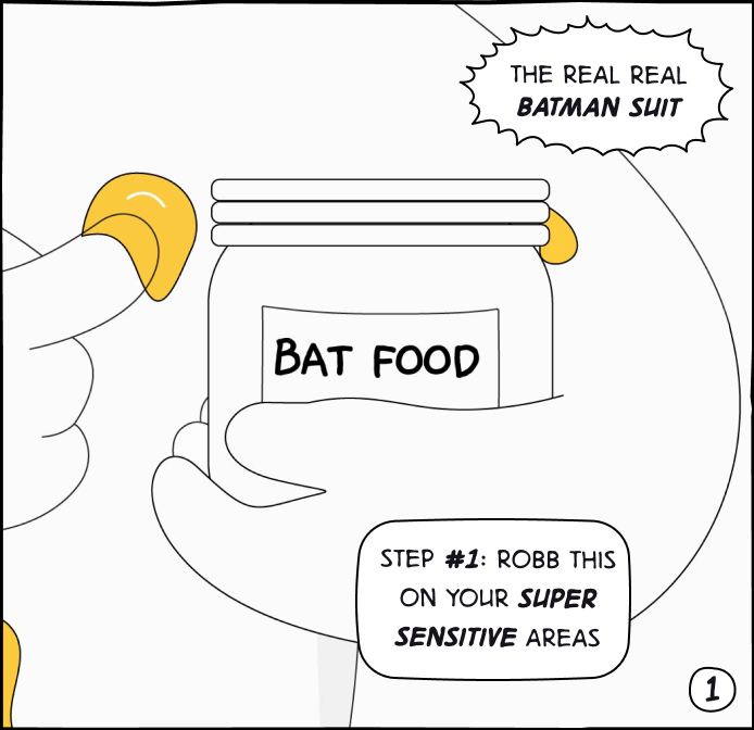 Panel 1, Bat Food jar