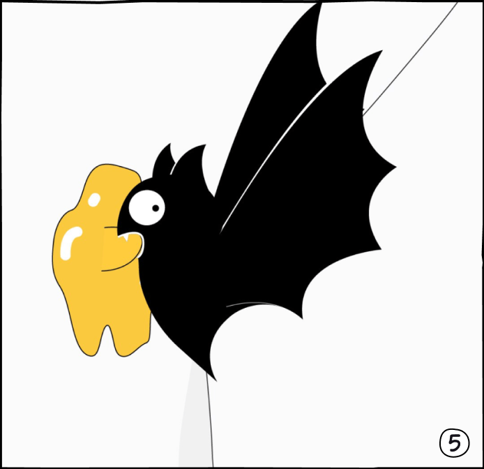Panel 5, Bat close-up
