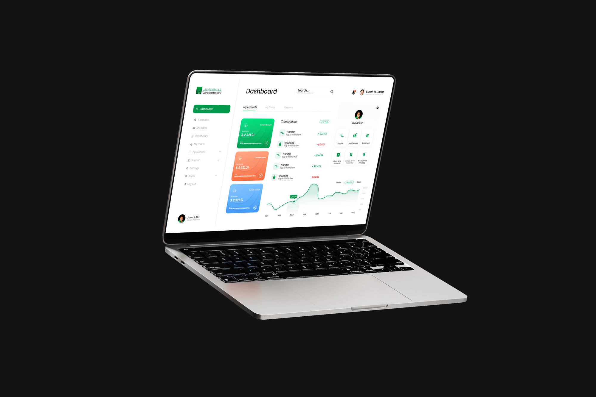 The approved web app