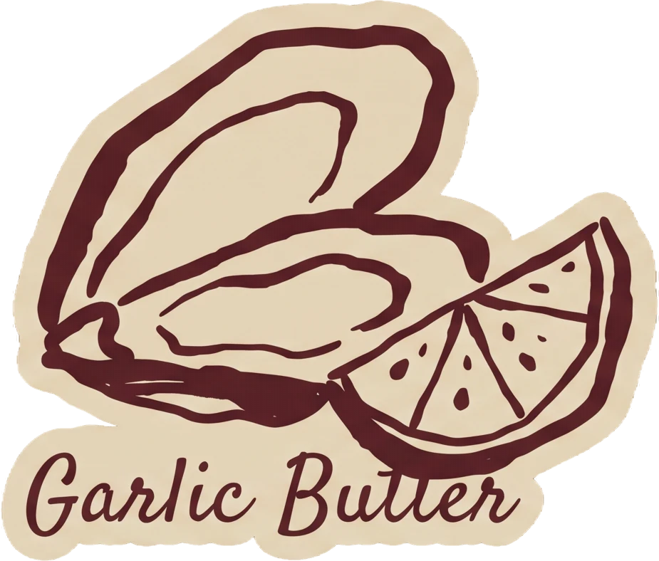 Garlic Butter die-cut sticker