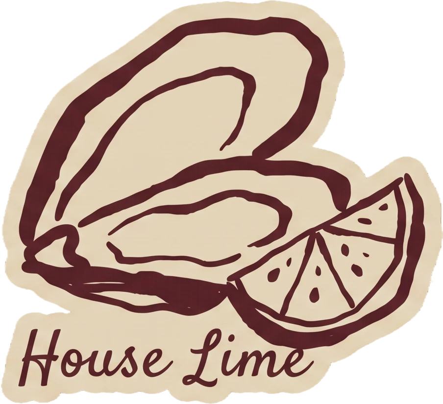 House Lime die-cut sticker