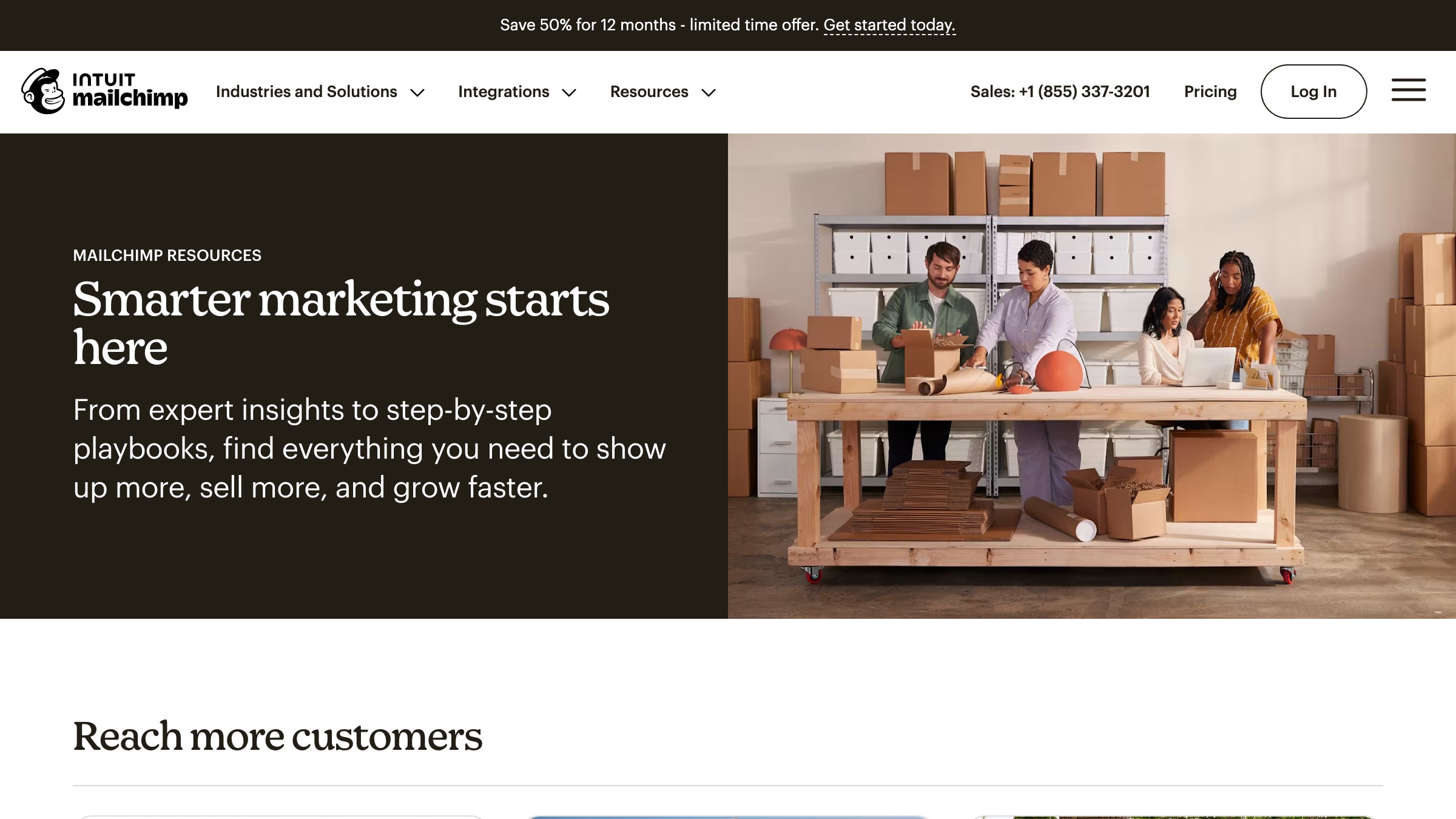 Mailchimp homepage showing the playful brand personality and Freddie the mascot