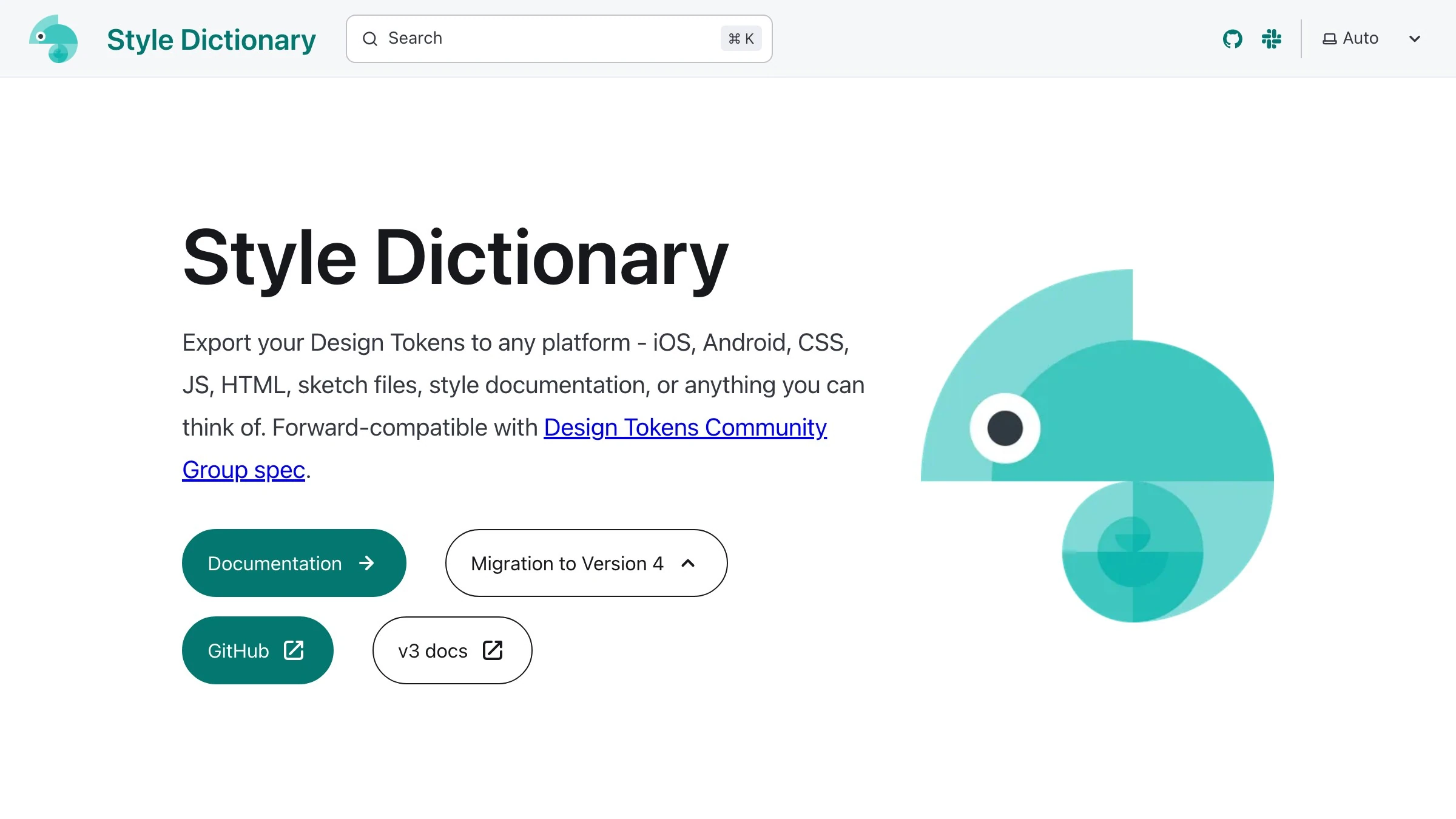 Style Dictionary, the design-tokens build tool that compiles brand colors, spacing, and type into a machine-readable source of truth any platform can read.