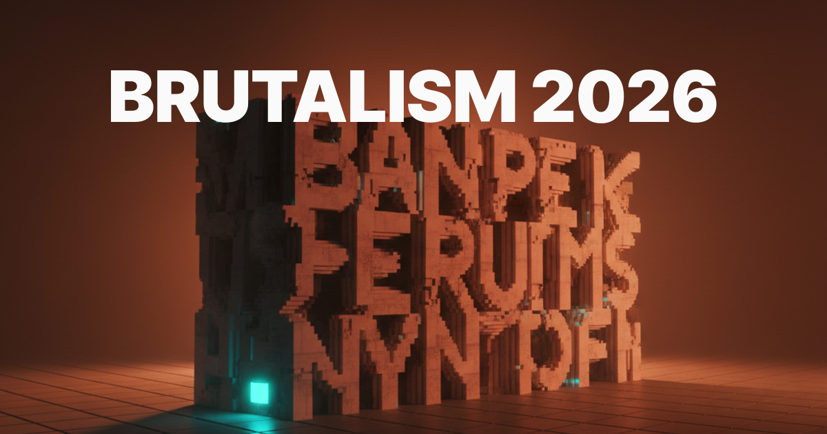 brutalist web design 2026