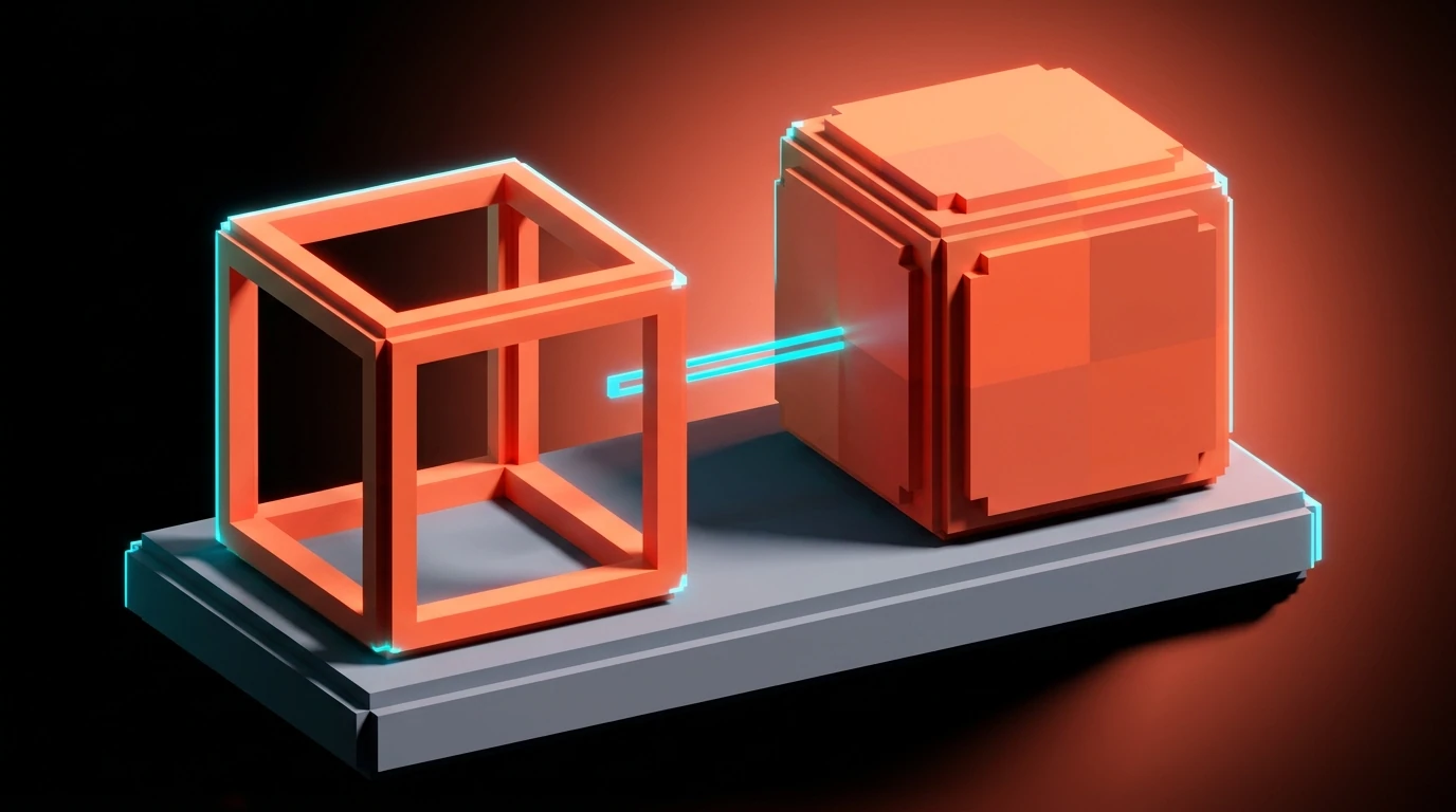 Voxel split showing /clear starting empty versus /compact preserving a summary.