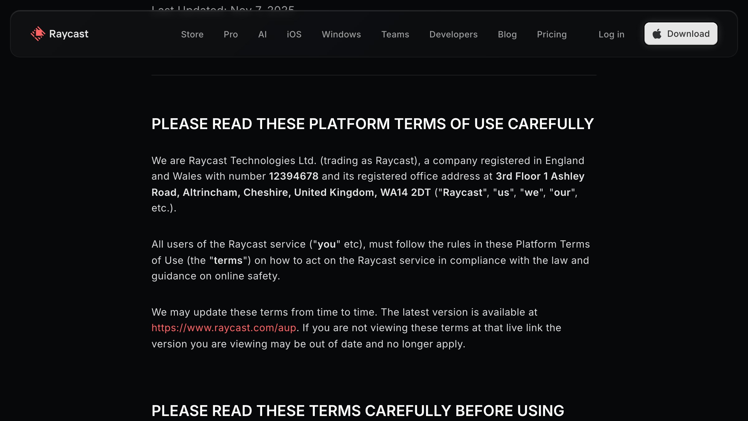 Raycast AI commands panel listing prompt shortcuts for task-specific quick actions