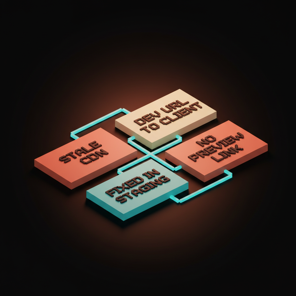 Voxel scene of four labeled cards STALE CDN DEV URL TO CLIENT FIXED IN STAGING NO PREVIEW LINK, soft pastel