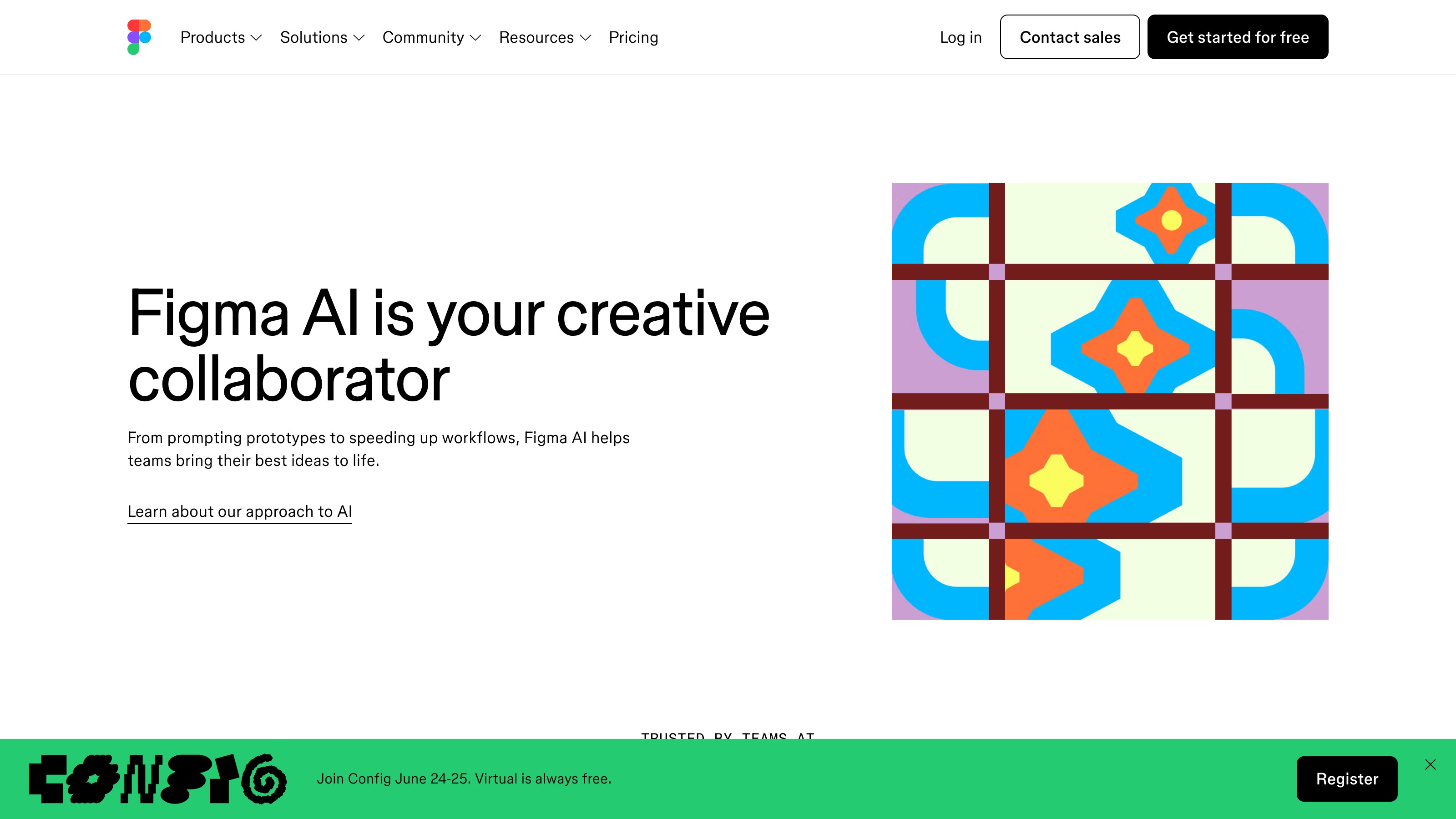 Figma AI page where Weave lives, the AI collaborator inside the design editor.
