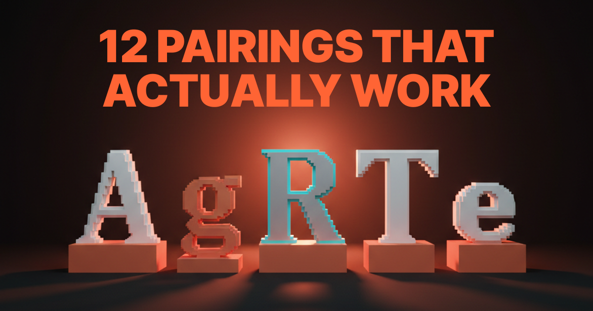 font pairing guide