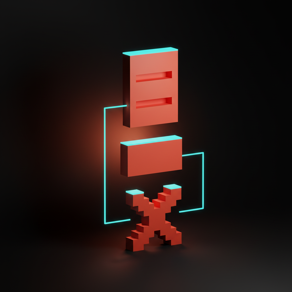 Voxel concept showing ten form design rules stacked as layered structural blocks.