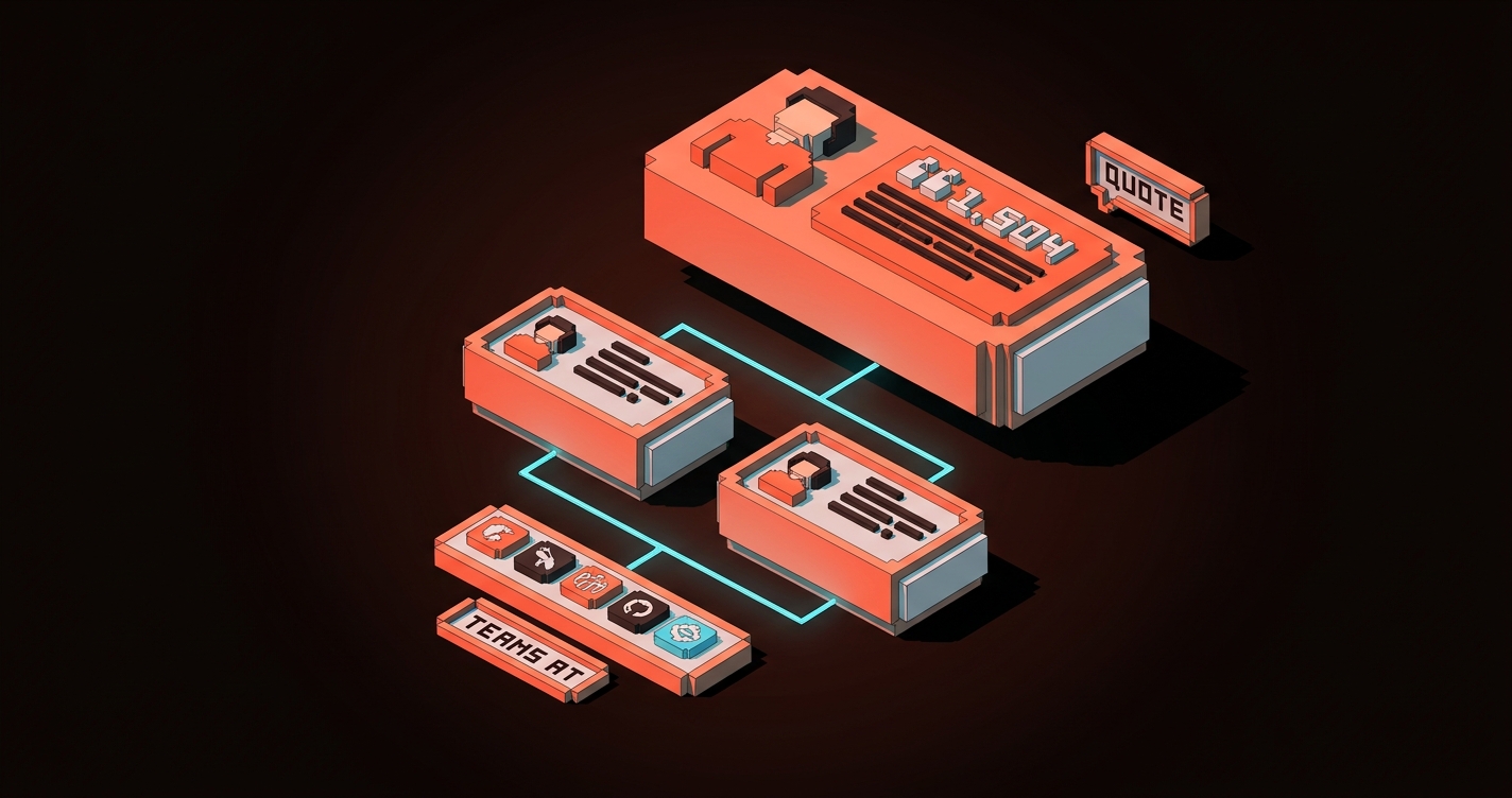 A social proof block with one dominant named quote, a photo, a measurable result, and a smaller supporting strip of logos underneath