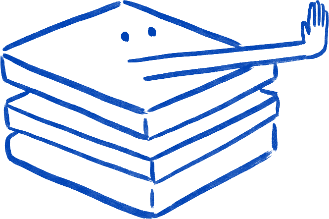 دستهای از لایهها کشیده شده با جوهر که دستی را بالا میآورند تا بگویند بایست، فایل کاری که تحویلشدنی نیست