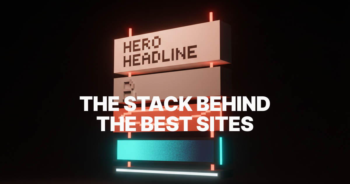 marketing site stack 2026