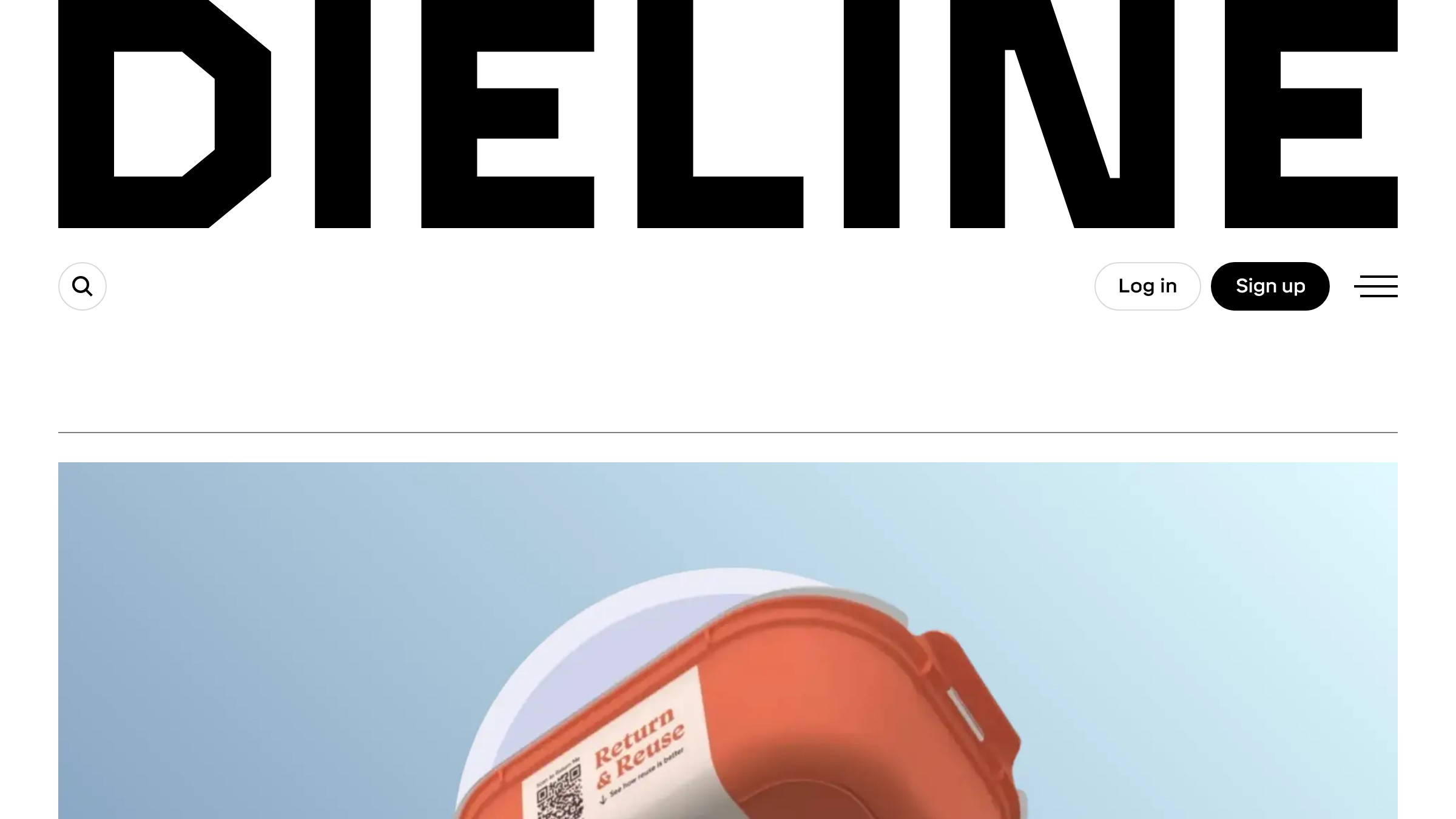 The Dieline homepage showcasing award-winning packaging design from the industry's reference publication