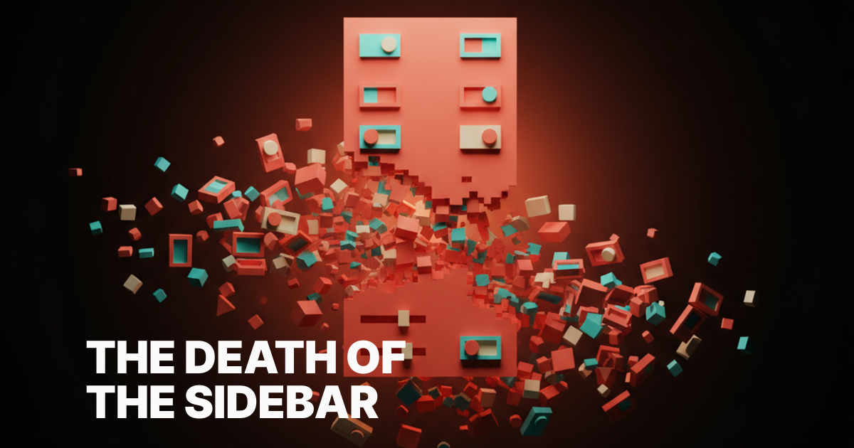 the death of the sidebar
