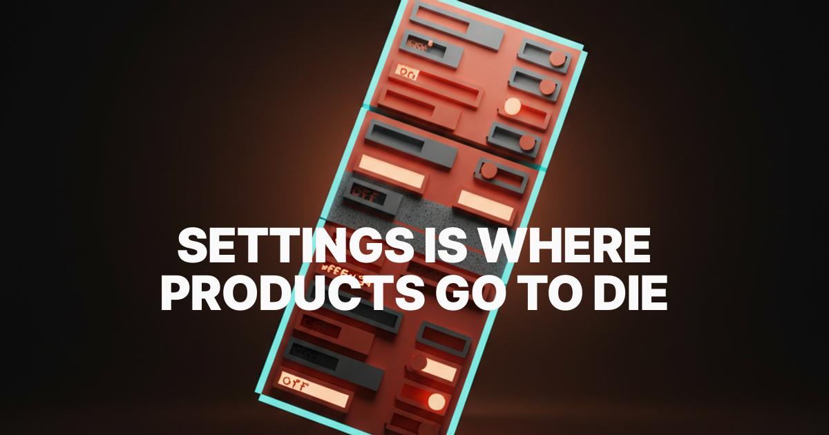 the settings page problem
