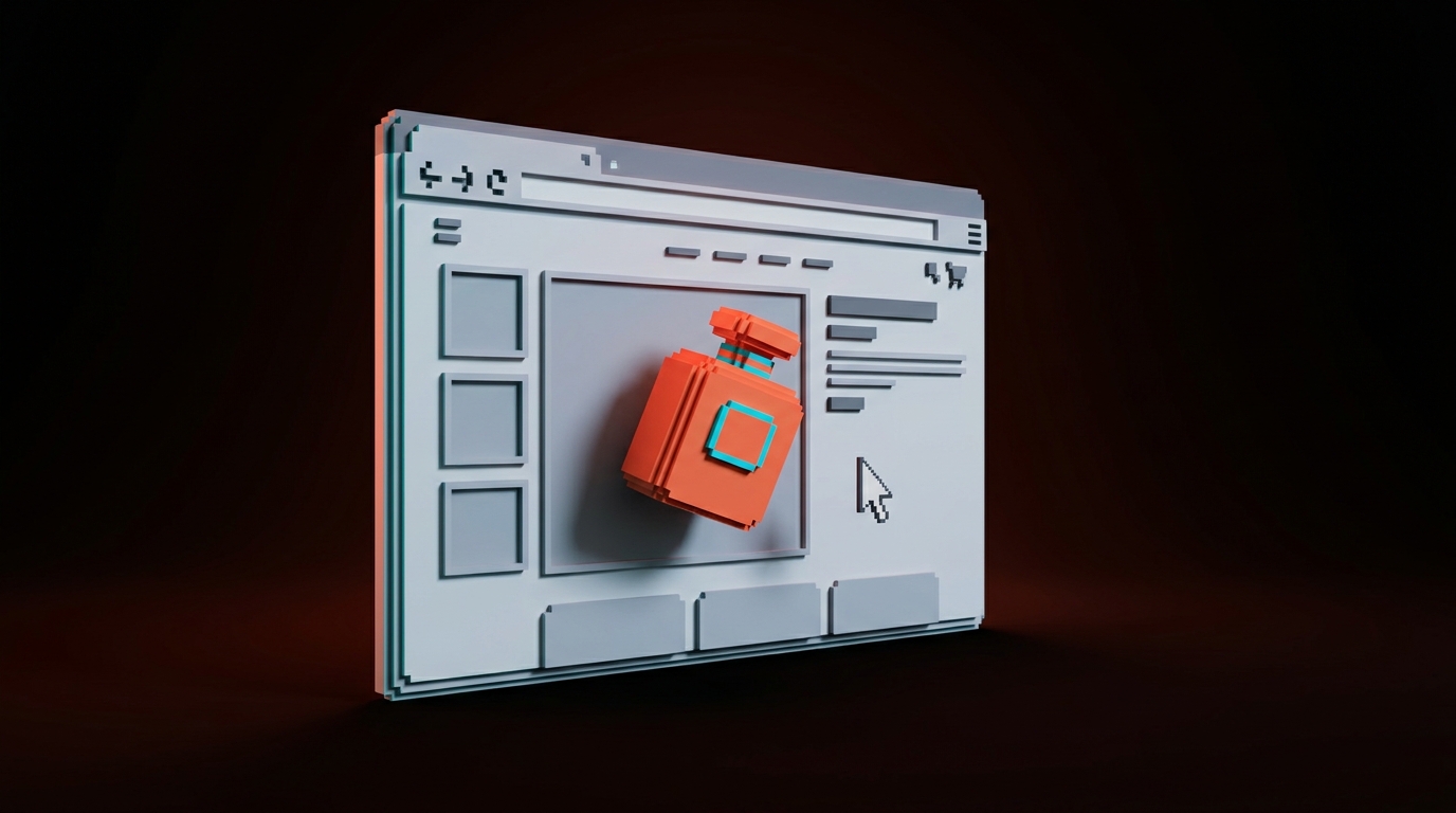 Product page hero with a subtle 3D product rotation replacing the flat hero image, ambient lighting and shallow depth of field